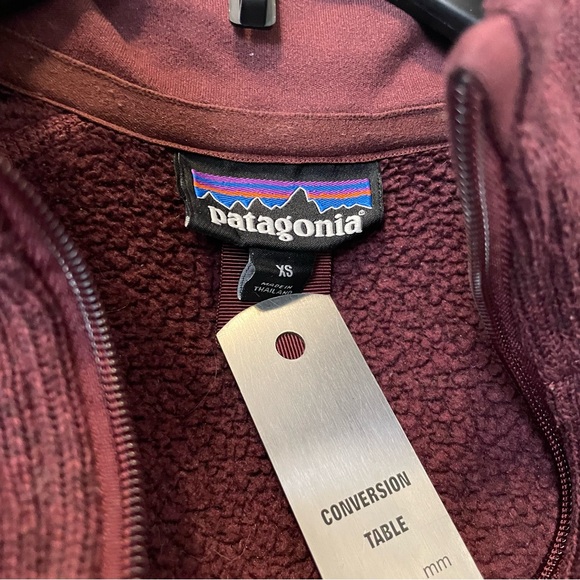 Patagonia Women’s Better Sweater Quarter Zip XS Maroon Sweater Dark Red Oxblood - Picture 4 of 7